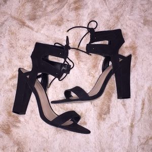 Black tie heels